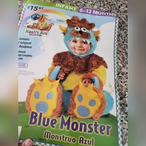 Blue baby monster costume